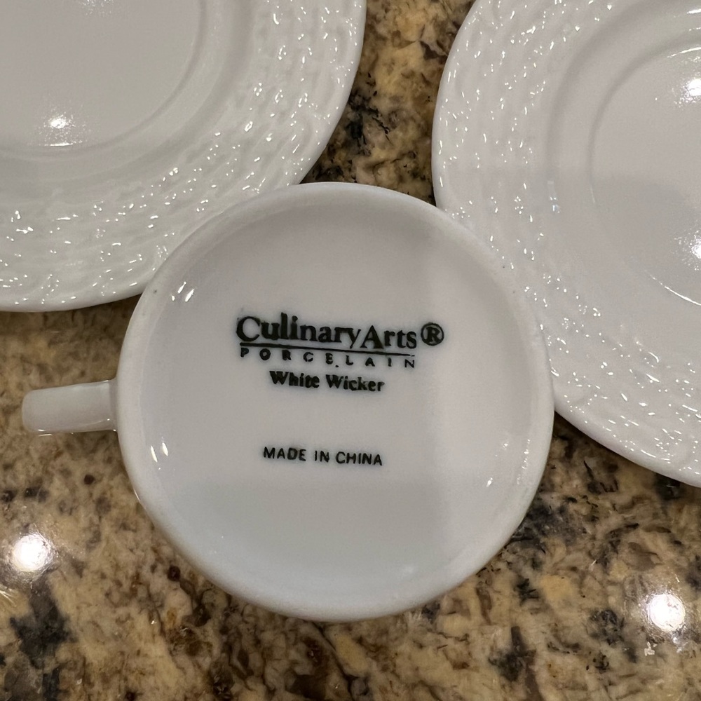 Espresso cups and saucers - set of 4 - Picture 7 of 8